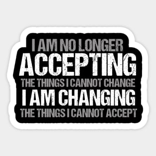 Political Activist Change Quote Sticker